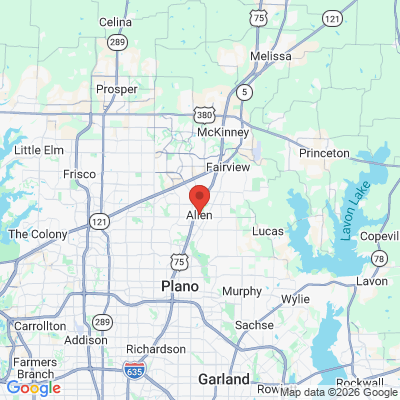 Map to  office in Allen, TX