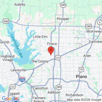 Map to Kdental frisco office in Frisco, TX