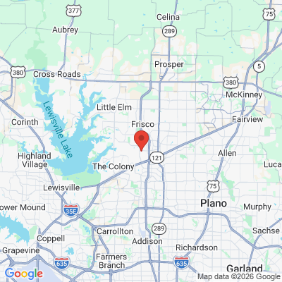 Map to  office in Frisco, TX