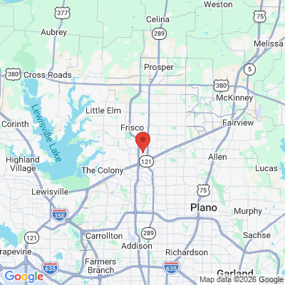 Map to  office in Frisco, TX