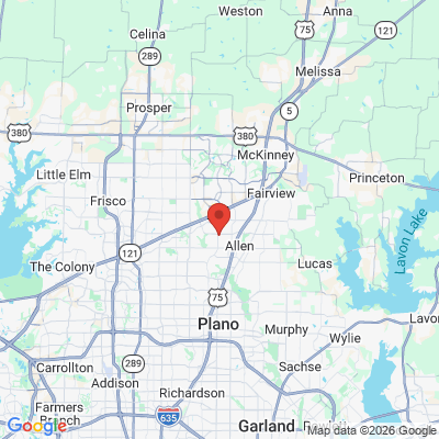 Map to  office in Allen, TX
