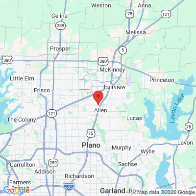 Map to  office in Allen, TX