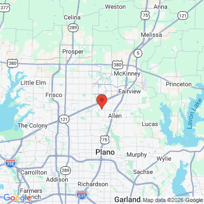 Map to  office in Allen, TX
