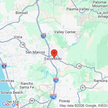 Map to Hidden Valley Orthodontics office in Escondido, CA
