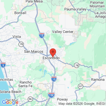 Map to Flores Orthodontics office in Escondido, CA