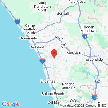 Map to Jeff Knutzen DDS office in Carlsbad, CA