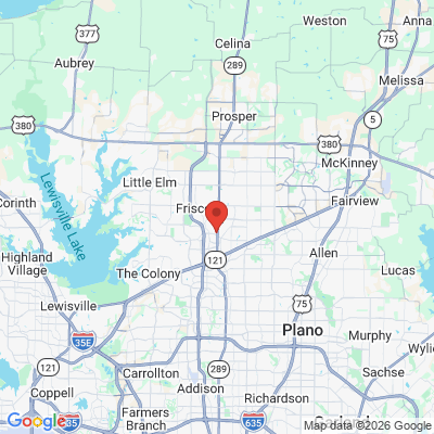 Map to  office in Frisco, TX