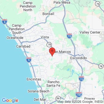 Map to Lake Colby Dental Corporation office in San Marcos Ca, CA
