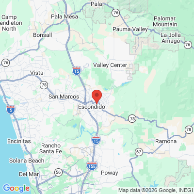 Map to Dr. Todd Brilliant, DDS office in Escondido, CA