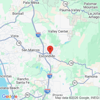 Map to Casa Dental office in Escondido, CA