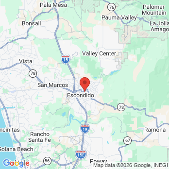 Map to Primary Office office in Escondido, CA