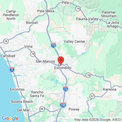 Map to  office in Escondido, CA