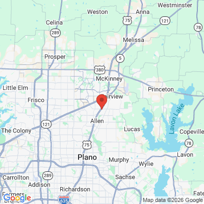 Map to  office in Allen, TX