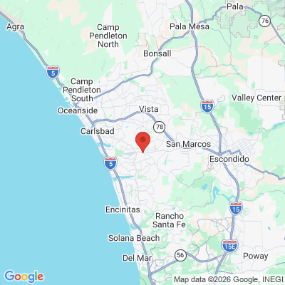 Map to  office in Carlsbad, CA
