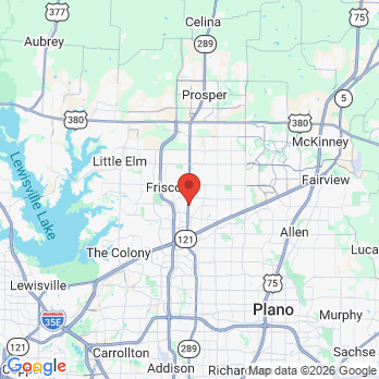 Map to The Endodontic Group - Frisco office in Frisco, TX