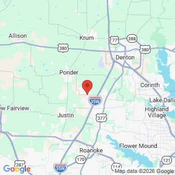 Map to Northlake Dental Studio office in Northlake, TX
