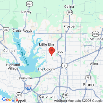 Map to Twins Family Dentistry office in Frisco, TX