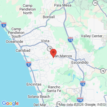 Map to Grandon Village Dental Office office in San Marcos, CA