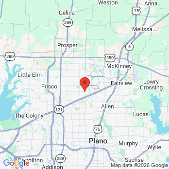 Map to Shinestar Dental Care office in Frisco, TX