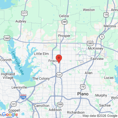 Map to  office in Frisco, TX