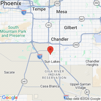 Map to Onsite Dental at Intel Ocotilllo office in Chandler, AZ