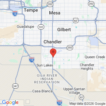 Map to Chandler dental home  office in Chandler, AZ