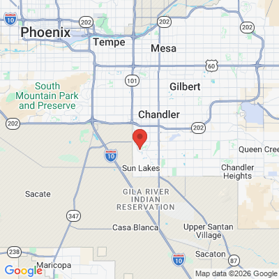 Map to  office in Chandler, AZ