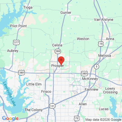 Map to  office in Prosper, TX