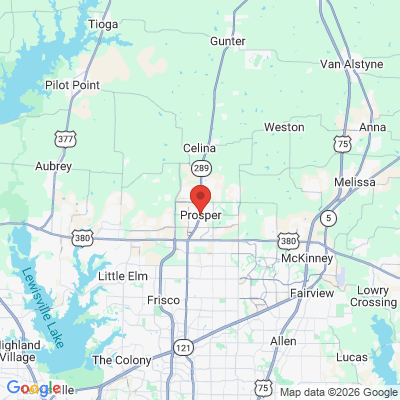Map to  office in Prosper, TX