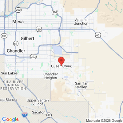 Map to  office in Queen Creek, AZ
