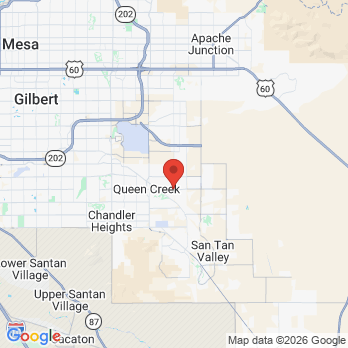 Map to Aesthetic Smiles office in Queen Creek, AZ