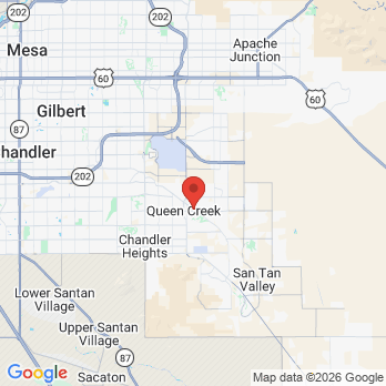 Map to Martin Dental QC office in Queen Creek, AZ