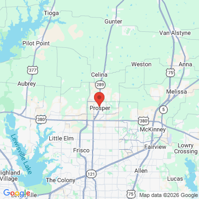 Map to  office in Prosper, TX