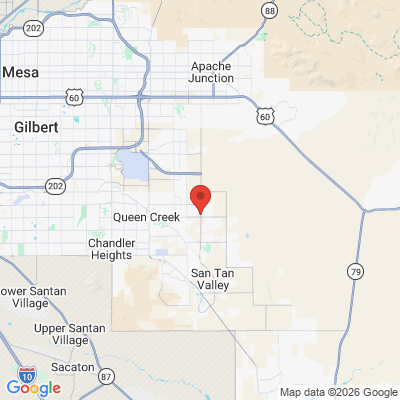 Map to  office in Queen Creek, AZ