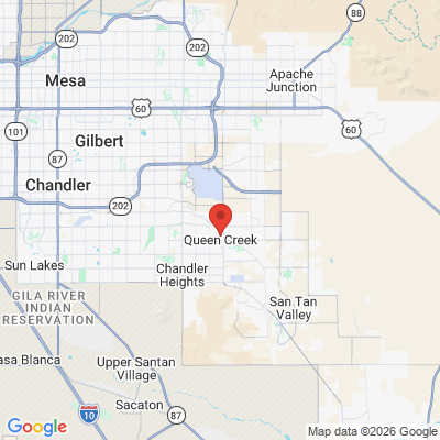 Map to  office in Queen Creek, AZ