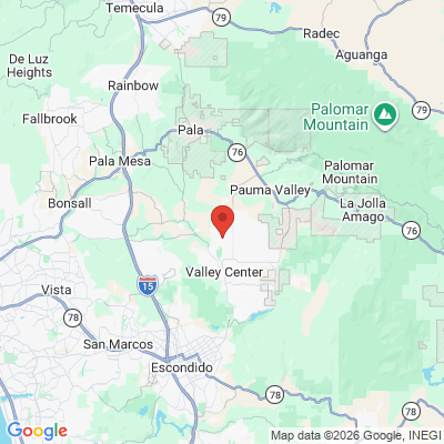 Map to  office in Valley Center, CA