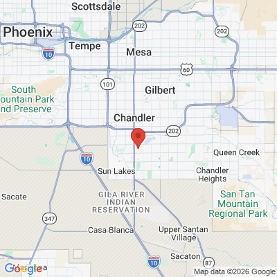 Map to  office in Chandler, AZ