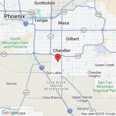 Map to Artistic Dentistry Chandler office in Chandler, AZ