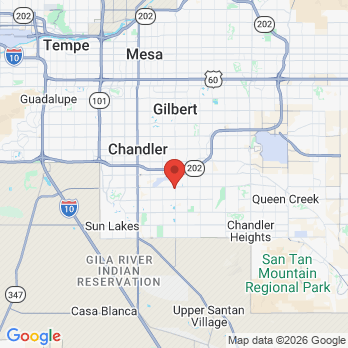 Map to Silvertree Dental office in Chandler, AZ