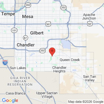 Map to Parkview Dental office in Gilbert, AZ