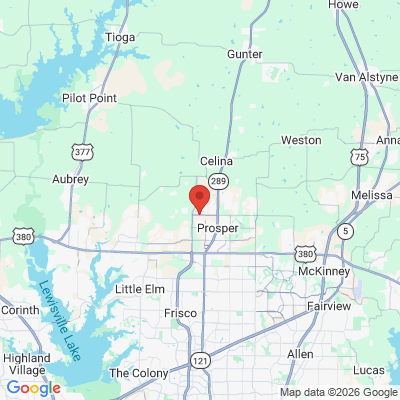 Map to  office in Prosper, TX