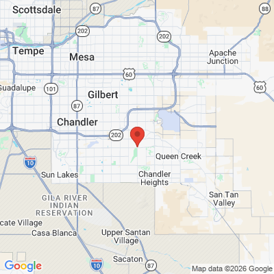Map to Smile Crafters office in Gilbert, AZ