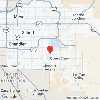 Map to Queen Creek Complete Dental office in Queen Creek, AZ