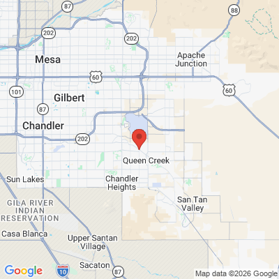 Map to  office in Queen Creek, AZ