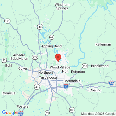 Map to  office in Tuscaloosa, AL