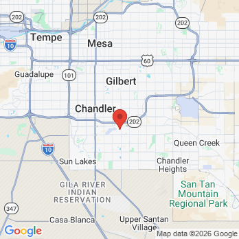 Map to Walden Dental Group office in Chandler, AZ
