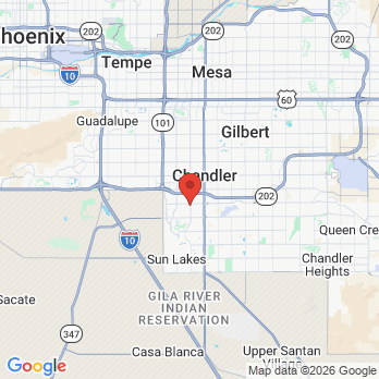 Map to Smile makers  office in Chandler, AZ