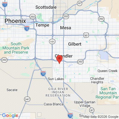 Map to  office in Chandler, AZ