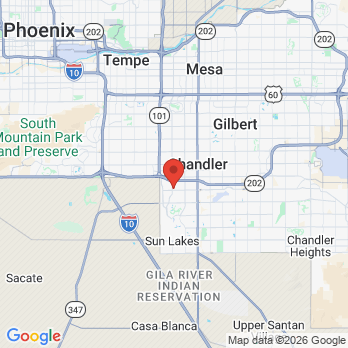 Map to Bloom Pediatric Dentistry office in Chandler, AZ