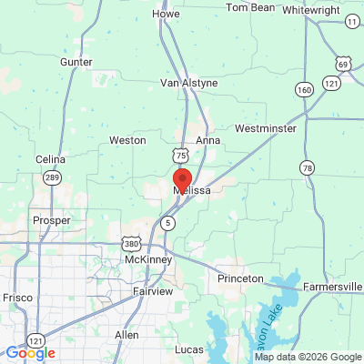 Map to  office in Melissa, TX